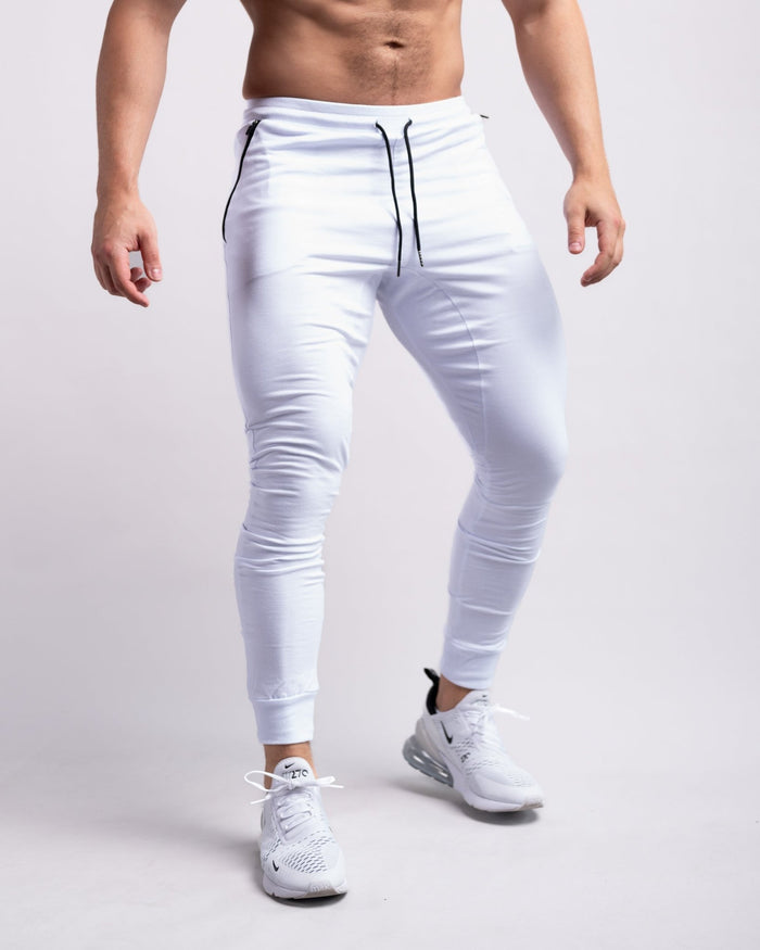 Classic Joggers (White) - Athletic Aesthetics