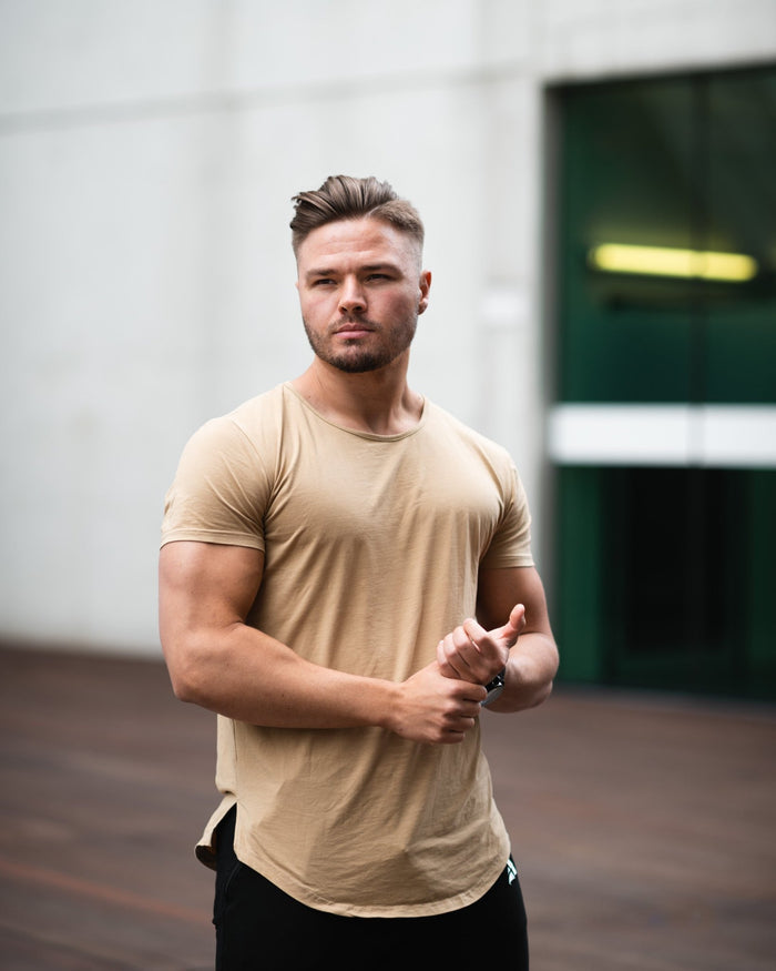 Premium Longline Classic (Khaki) - Athletic Aesthetics