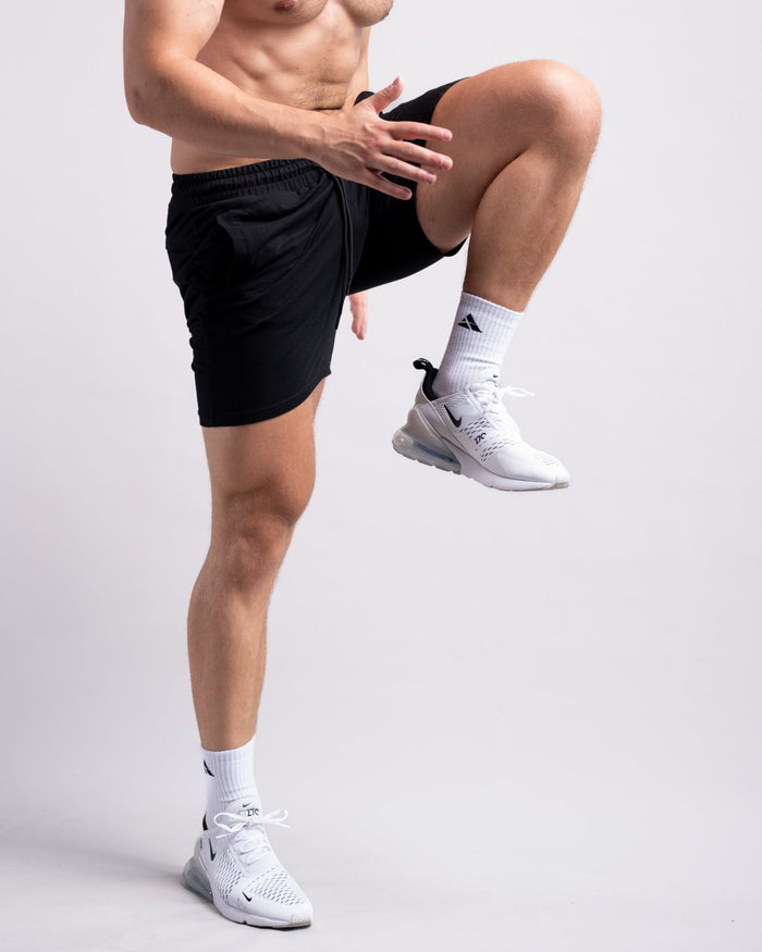 Classic Shorts 2.0 (Full Black) - Athletic Aesthetics
