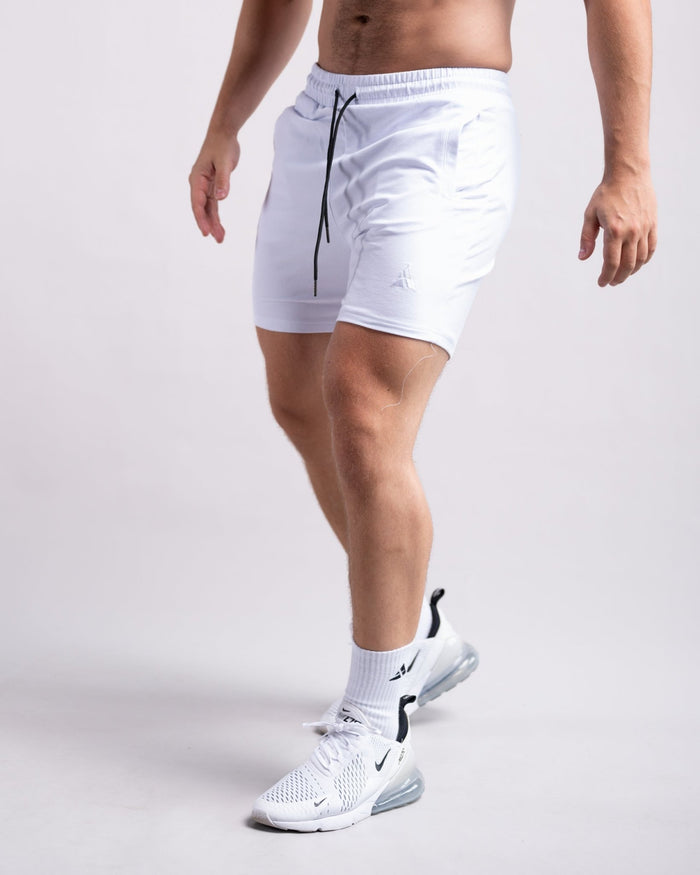 Classic Shorts 2.0 (White) - Athletic Aesthetics