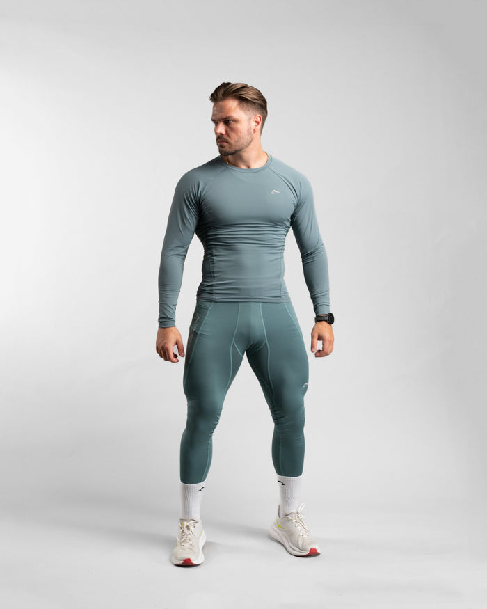 Core Compression Leggings (Arctic Mint) - Athletic Aesthetics