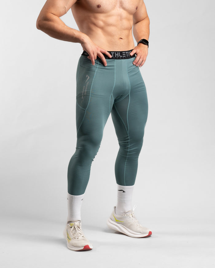 Core Compression Leggings (Arctic Mint) - Athletic Aesthetics