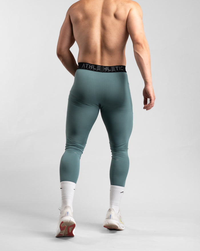 Core Compression Leggings (Arctic Mint) - Athletic Aesthetics