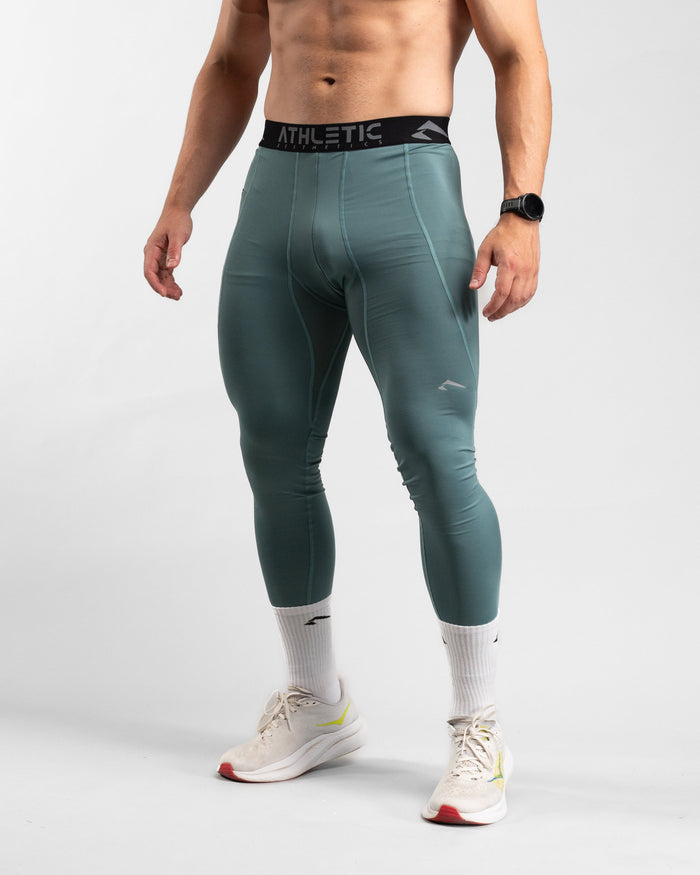 Core Compression Leggings (Arctic Mint) - Athletic Aesthetics