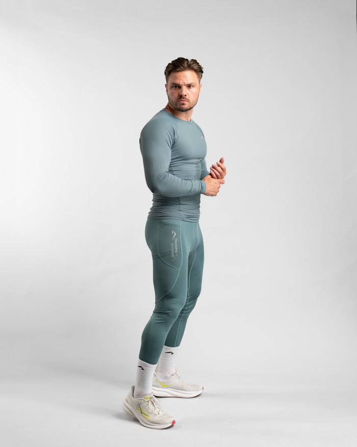 Core Compression Leggings (Arctic Mint) - Athletic Aesthetics
