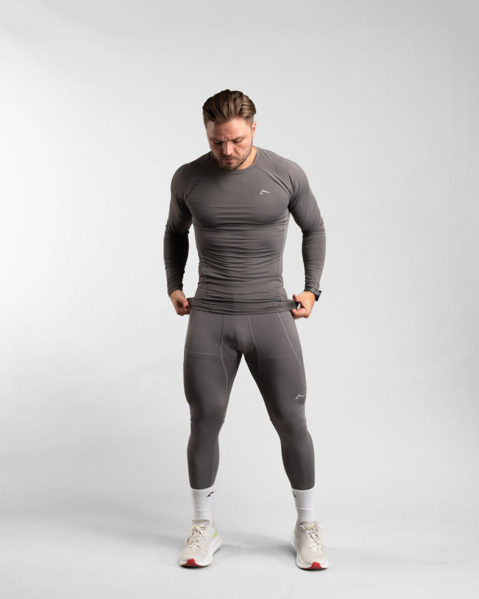 Core Compression Leggings (Clay) - Athletic Aesthetics