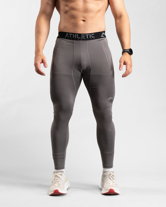 Core Compression Leggings (Clay) - Athletic Aesthetics