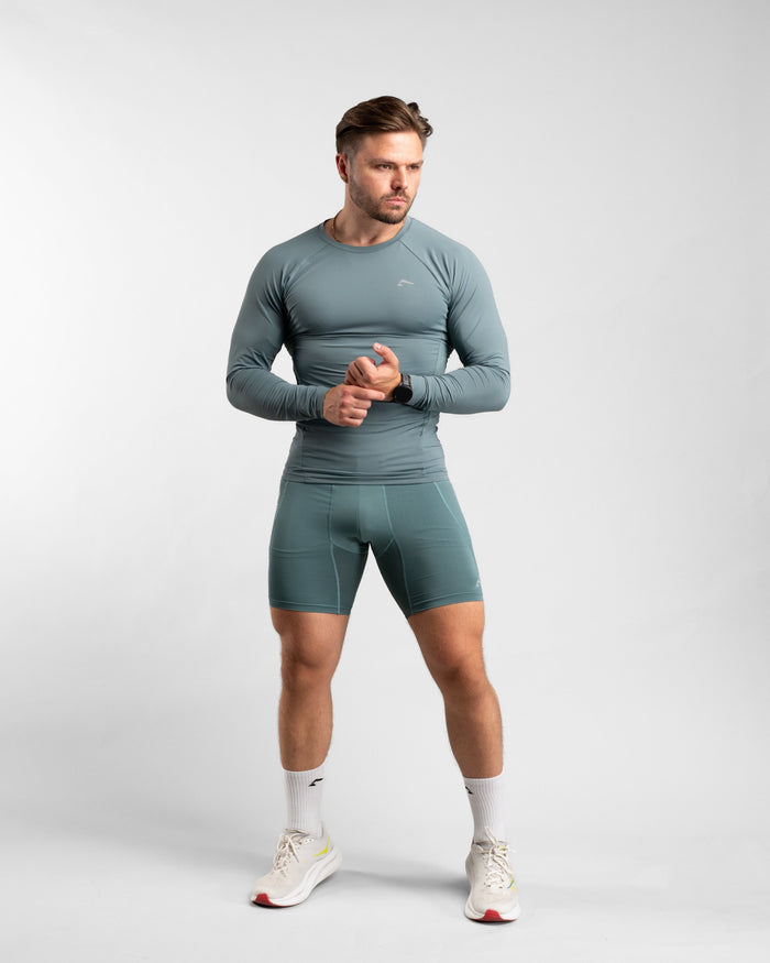 Core Compression Longsleeve (Arctic Mint) - Athletic Aesthetics