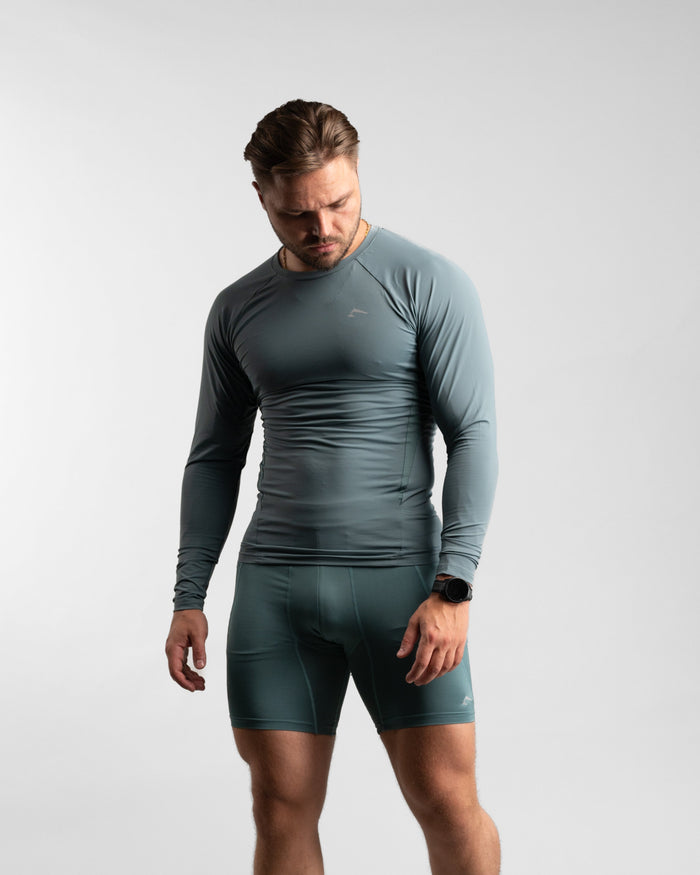 Core Compression Longsleeve (Arctic Mint) - Athletic Aesthetics