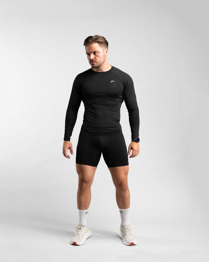 Core Compression Longsleeve (Black) - Athletic Aesthetics