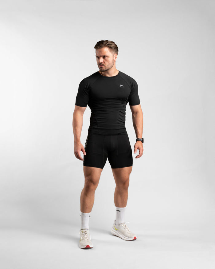 Core Compression Shirt (Black) - Athletic Aesthetics