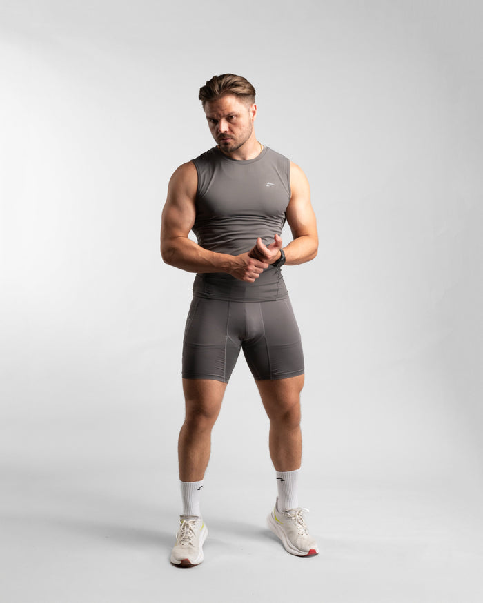 Core Compression Shorts (Clay) - Athletic Aesthetics