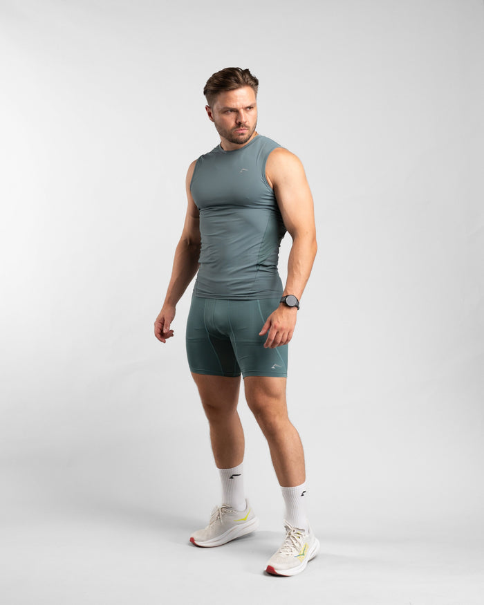Core Compression Tanktop (Arctic Mint) - Athletic Aesthetics