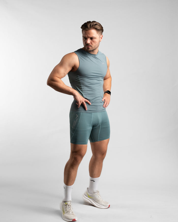 Core Compression Tanktop (Arctic Mint) - Athletic Aesthetics