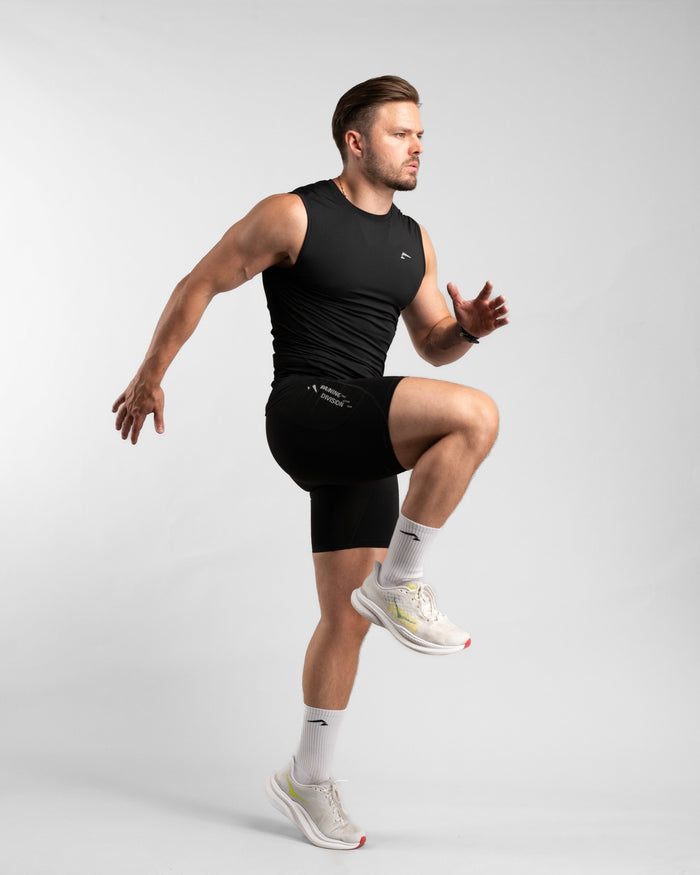 Core Compression Tanktop (Black) - Athletic Aesthetics