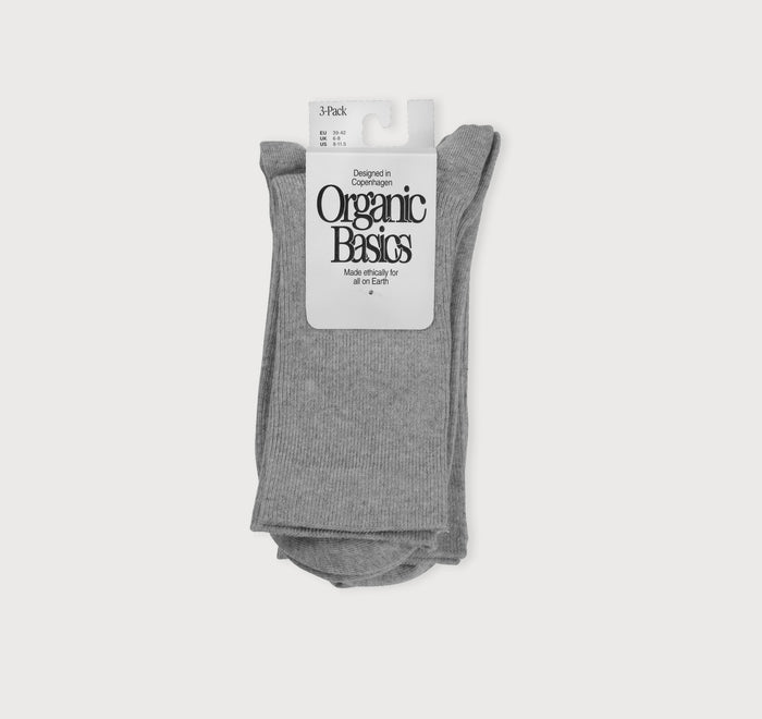 Core Crew Rib Socks 3-Pack