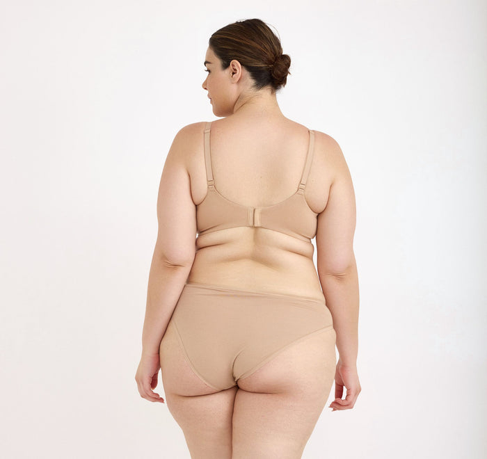 Organic Basics Women's Core Full Coverage Bra in Hazelnut (organic cotton)