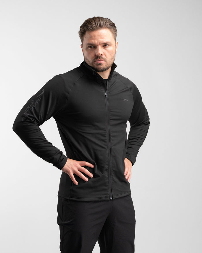 Core Performance Full Zip (Black/Black) - Athletic Aesthetics