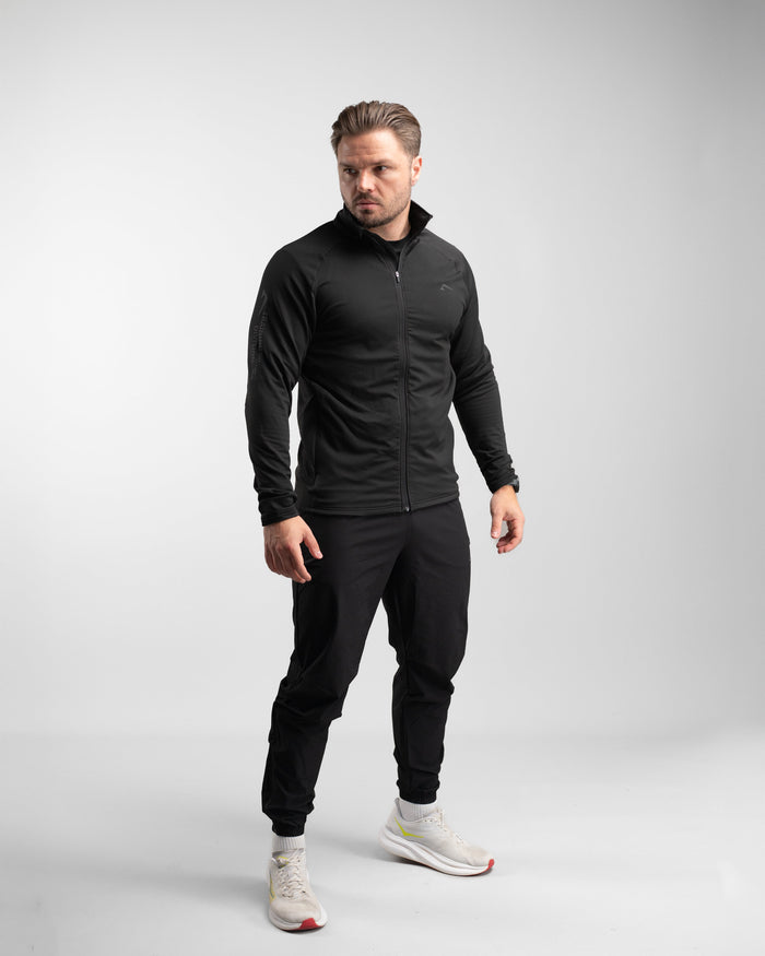 Core Performance Full Zip (Black/Black) - Athletic Aesthetics