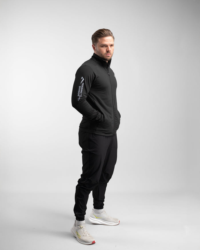 Core Performance Full Zip (Black/Grey) - Athletic Aesthetics