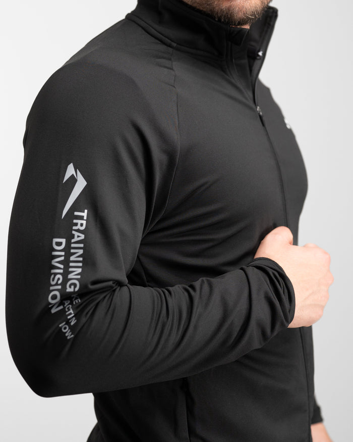 Core Performance Full Zip (Black/Grey) - Athletic Aesthetics