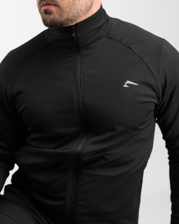 Core Performance Full Zip (Black/Grey) - Athletic Aesthetics