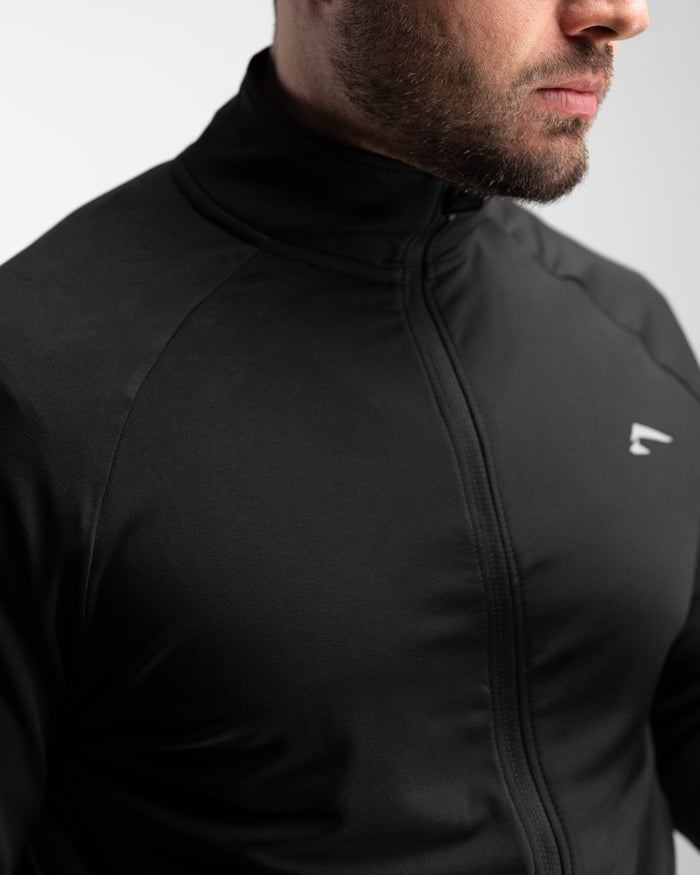 Core Performance Full Zip (Black/Grey) - Athletic Aesthetics