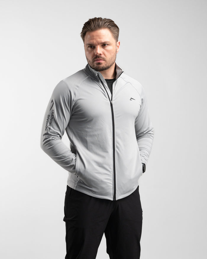 Core Performance Full Zip (Light Grey) - Athletic Aesthetics