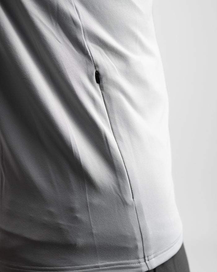 Core Performance Full Zip (Light Grey) - Athletic Aesthetics