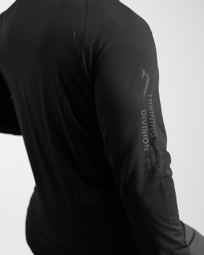 Core Performance Quarter Zip (Black/Black) - Athletic Aesthetics