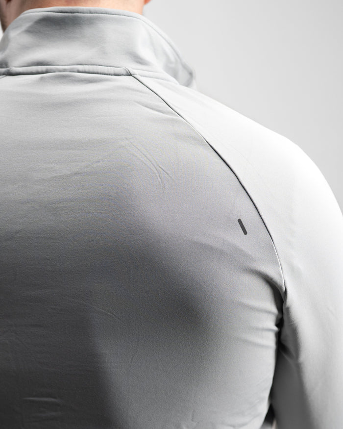 Core Performance Quarter Zip (Light Grey) - Athletic Aesthetics