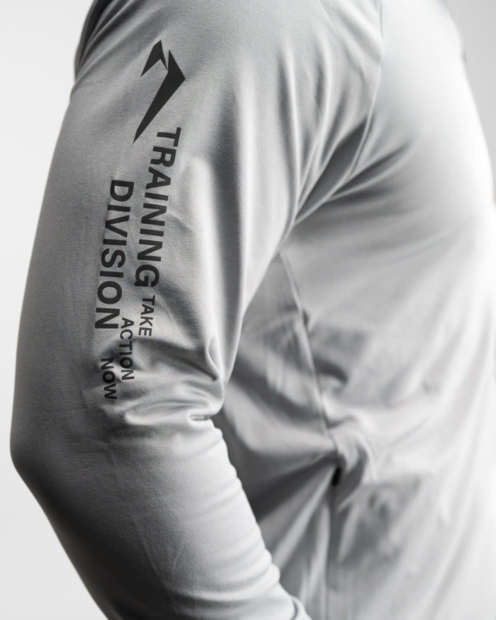 Core Performance Quarter Zip (Light Grey) - Athletic Aesthetics
