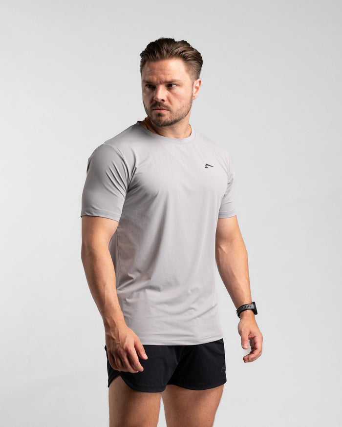 Core Performance T-Shirt (Stone/Black) - Athletic Aesthetics