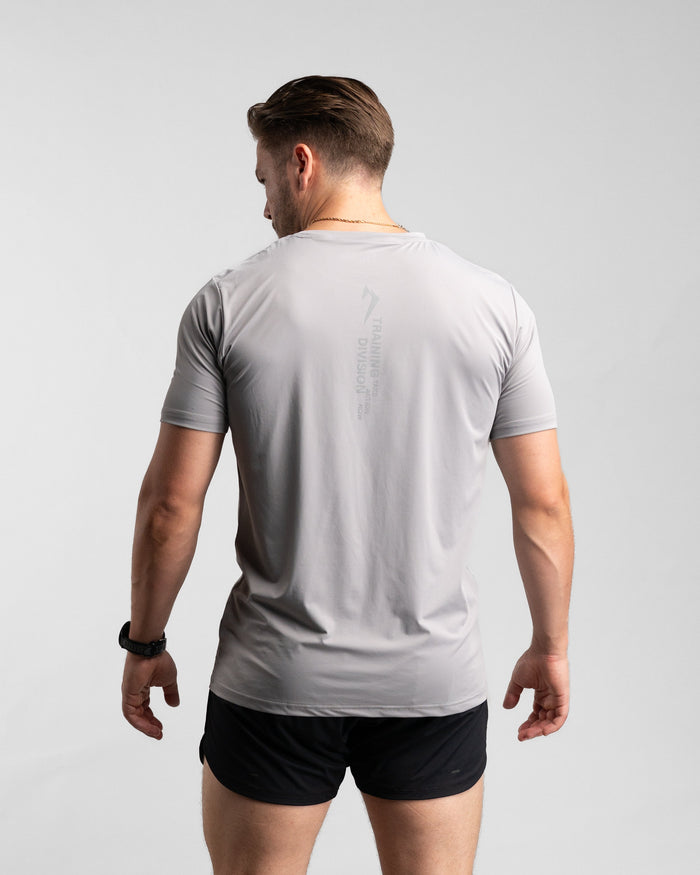 Core Performance T-Shirt (Stone/Grey) - Athletic Aesthetics