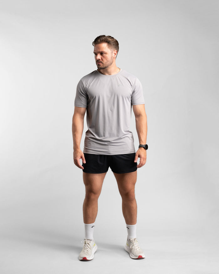 Core Performance T-Shirt (Stone/Grey) - Athletic Aesthetics