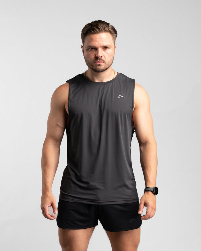 Core Performance Tanktop (Graphite/Grey) - Athletic Aesthetics