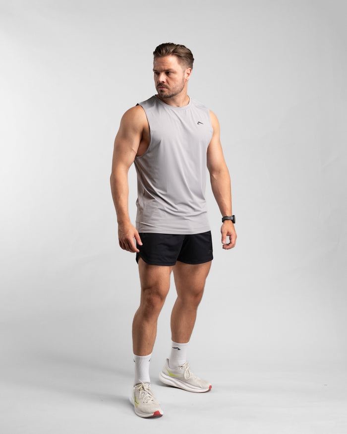 Core Performance Tanktop (Stone/Black) - Athletic Aesthetics