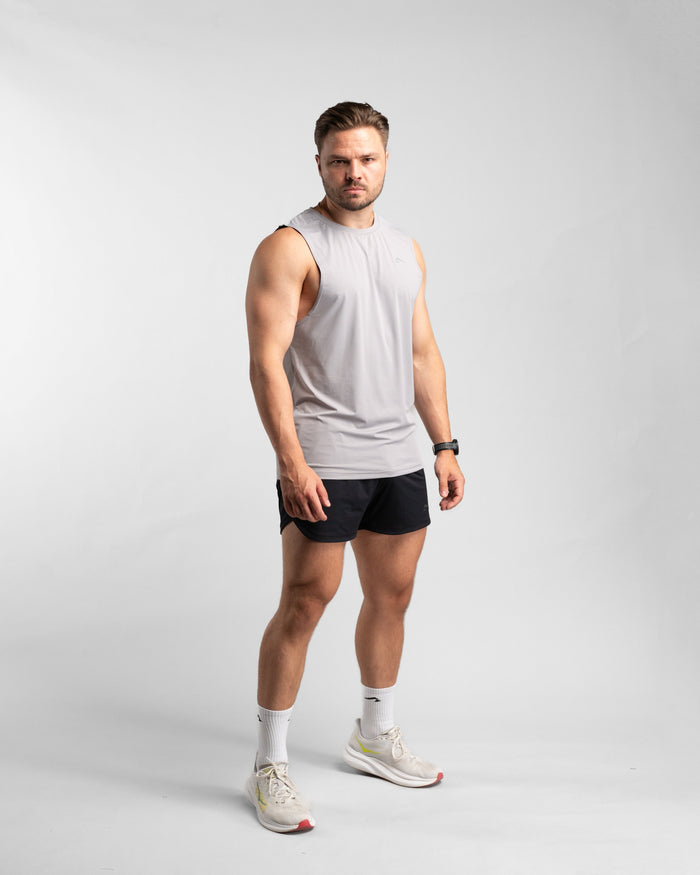 Core Performance Tanktop (Stone/Grey) - Athletic Aesthetics