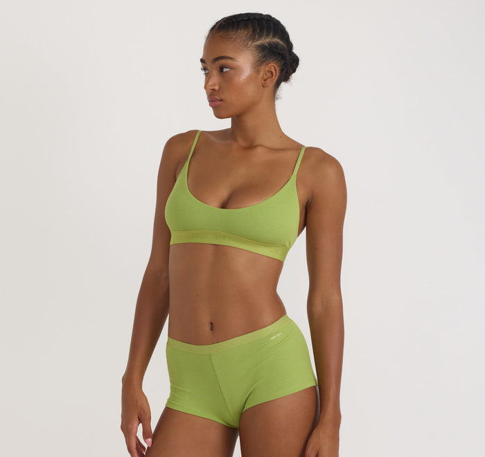 Core Rib Open Back Scoop Bralette