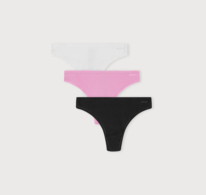 Core Rib Thong 3-Pack