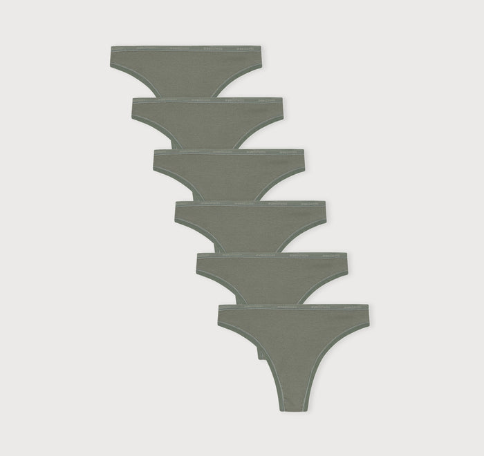 Core Rib Thong 6-Pack