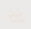 Core Rib Triangle Bralette 2-Pack