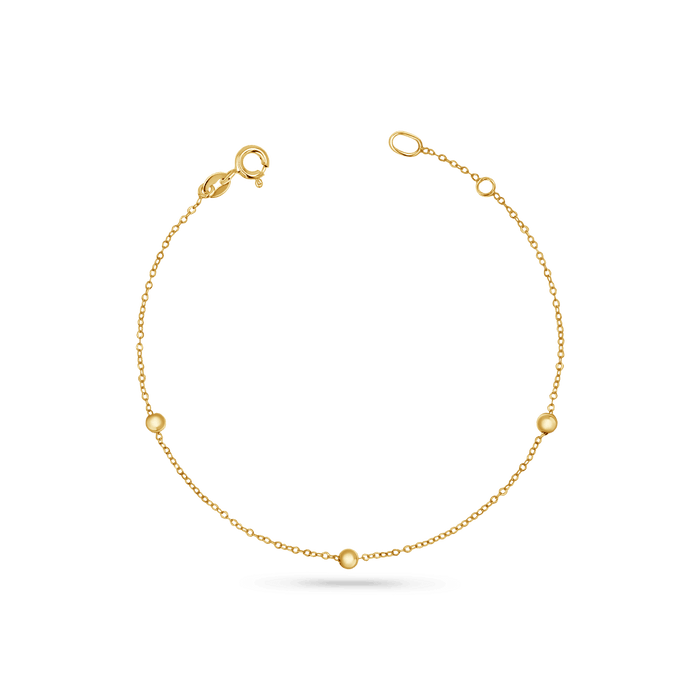 Dainty Ball Station Bracelet