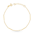 Dainty Bar Station Chain Bracelet