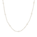 Dainty Pearl Station Necklace