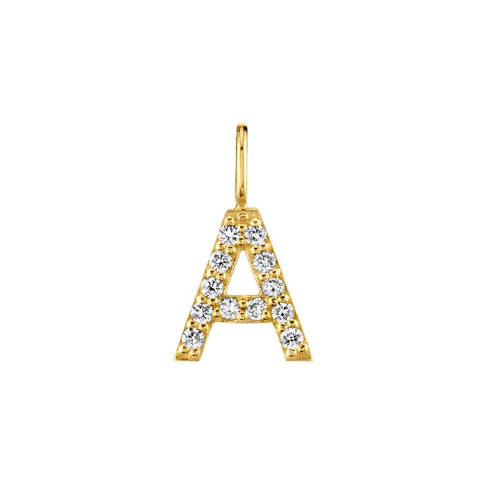 Diamond Pave Letter Charm