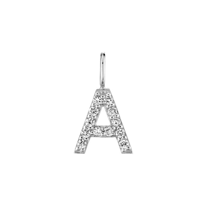 Diamond Pave Letter Charm