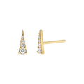 Diamond Spike Stud Earrings