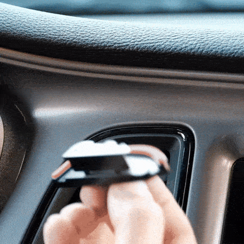 Video of Offroam Phone Mount installation for Dodge Challenger 2015-2023. This premium phone mount installs easily without drilling or glue. Spring loaded Universal holder for use with any phone. Perfect placement without blocking screens, driver view, or air flow. Fully adjustable positioning.