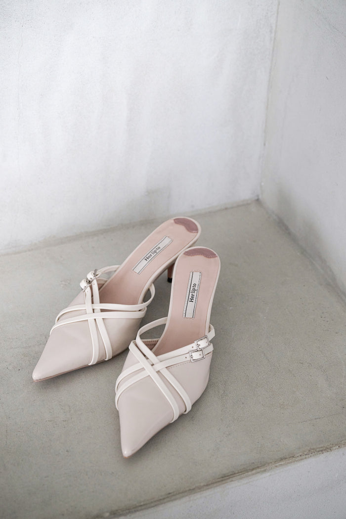 Double Belted Cross Mules